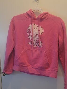 Pink Snoopy Graphic Hoodie